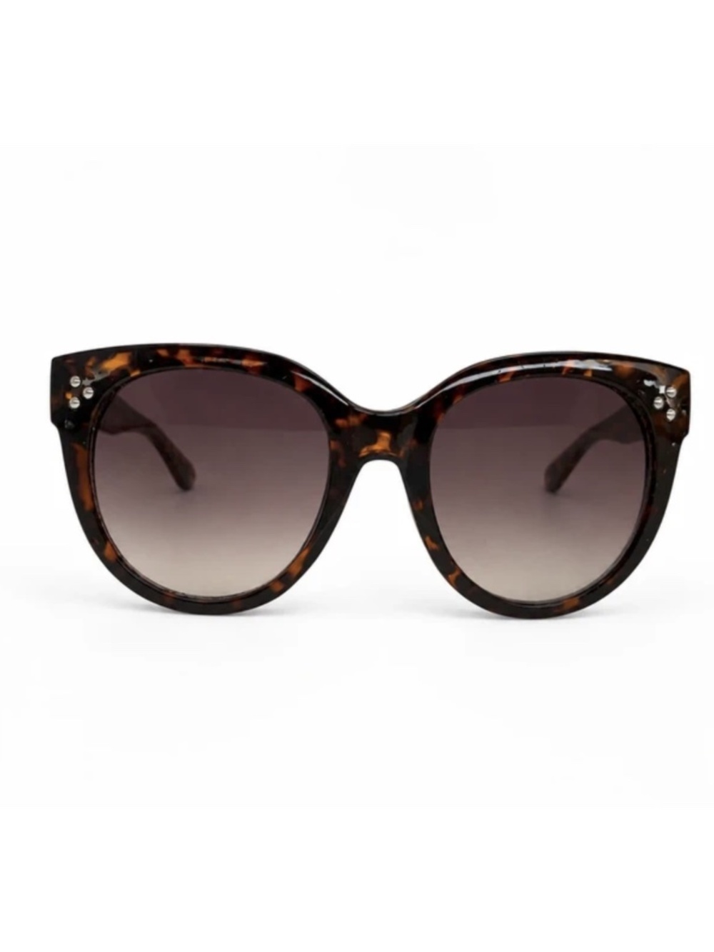 Oversized Tortoiseshell Cat Eye Sunglasses Brown Gradient Lenses